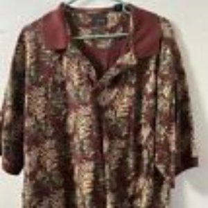 IZOD Men's Shirt XL Floral 100% Cotton‎